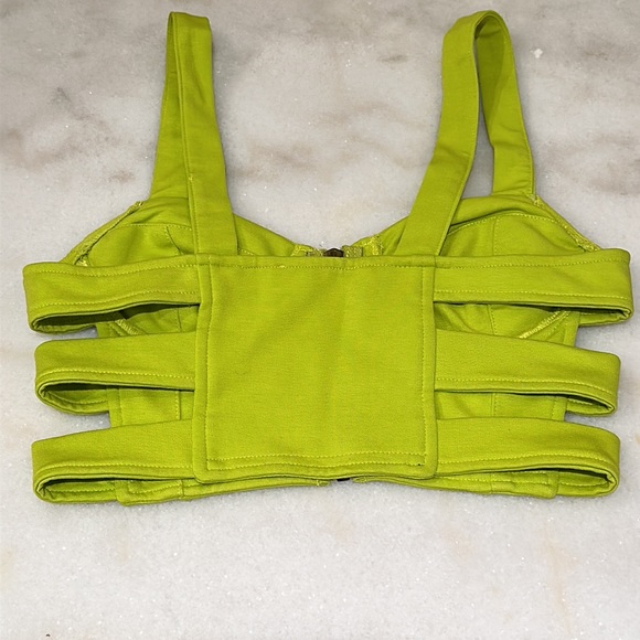 Lush Neon Green Cut Out Top - Picture 2 of 4